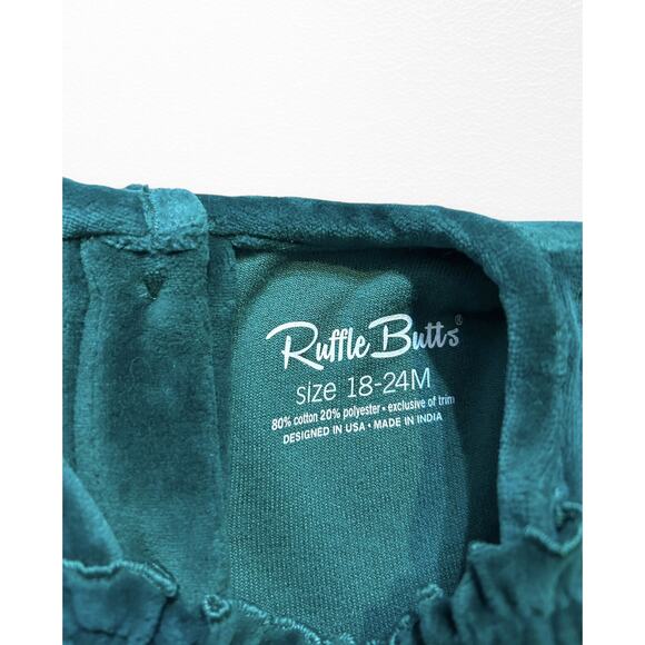 RuffleButts Velour Smocked Dress, 18-24 Months - Picture 5 of 8